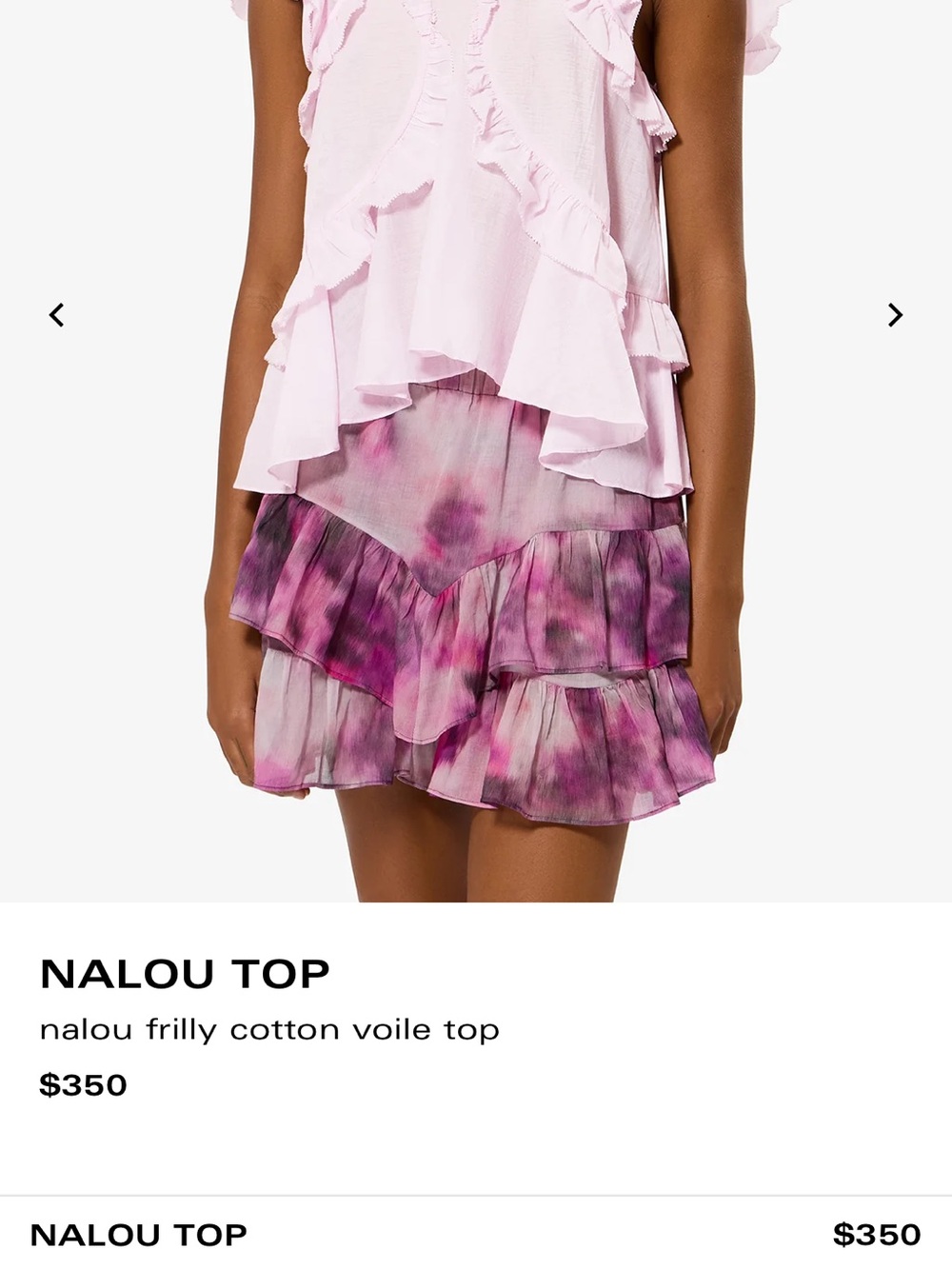 Light Pink Ruffle-Trim Sleeveless Tank Top